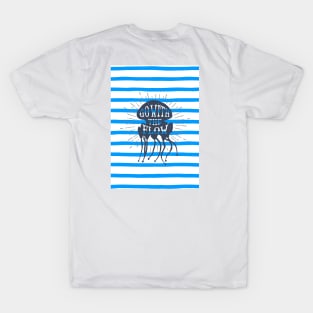 Nautical lettering: go with the flow T-Shirt